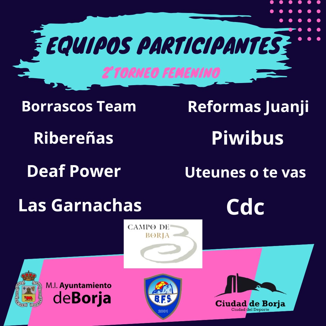 2º TORNEO FEMENINO FÚTBOL SALA CIUDAD DE BORJA