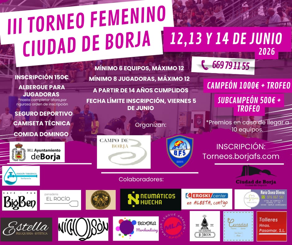 III TORNEO FEMENINO CIUDAD DE BORJA